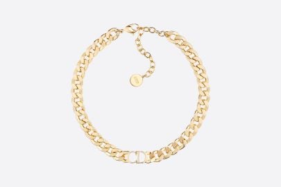 Danseuse toile Choker Gold-finish metal DIOR at Dior